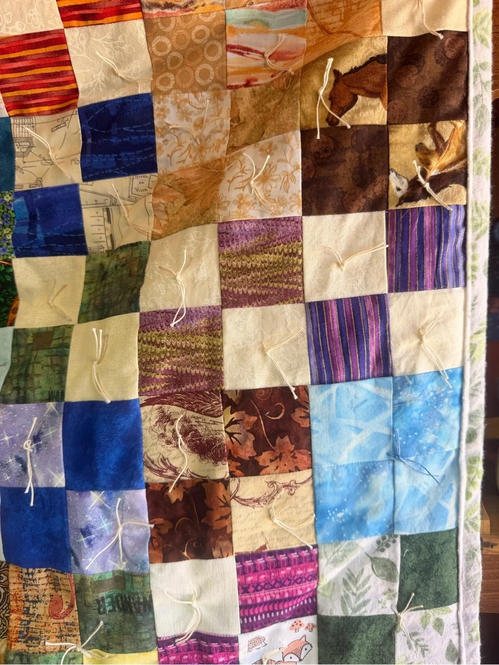 Handmade Multicolor Patchwork Quilt - Vibrant Home Bedding
